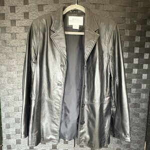 Great Northwest Clothing Company Charcoal Leather Jacket